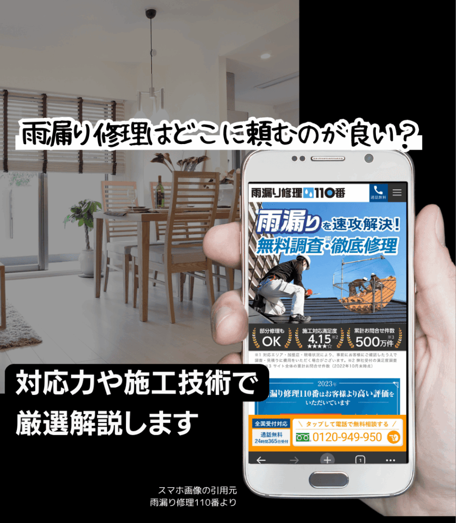 雨漏り修理110番